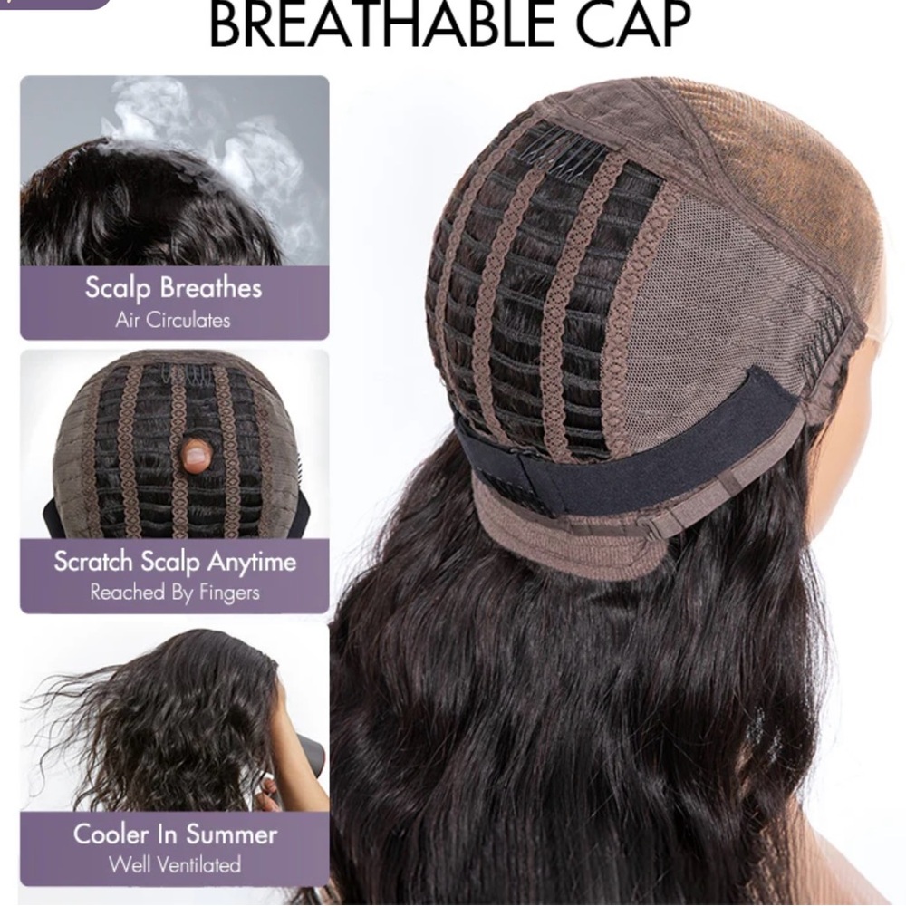 LUVME Gorgeous 5x5 Lace Glueless Loose Wave Dark Brown/Black Wig **NEW** - Picture 7 of 12